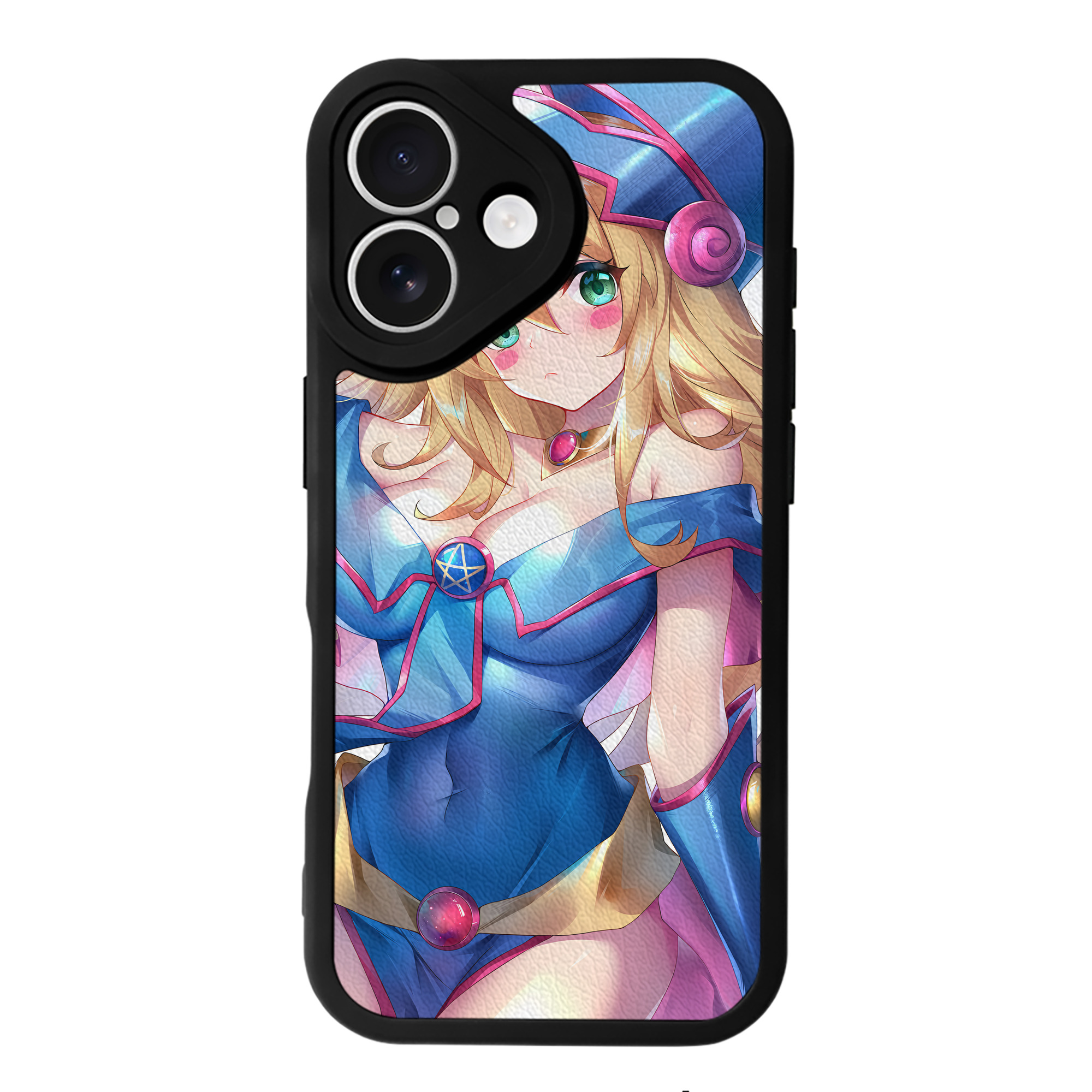 （画像用） 遊☆戯☆王 Yu-Gi-Oh! 【iPhone 16シリーズ対応】シリコンスマホケース（レザー調） 材質：シリコン
